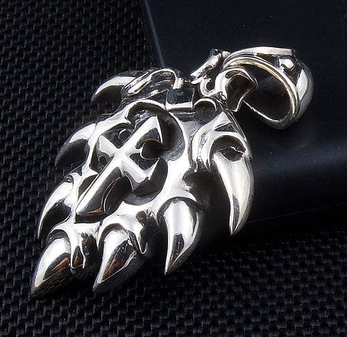 Ethnic Spike Sterling Silver Cross Pendant Necklace - Handmade 925 Silver Jewelry for Women - Perfect for Gifts, Everyday Wear & Special Occasions