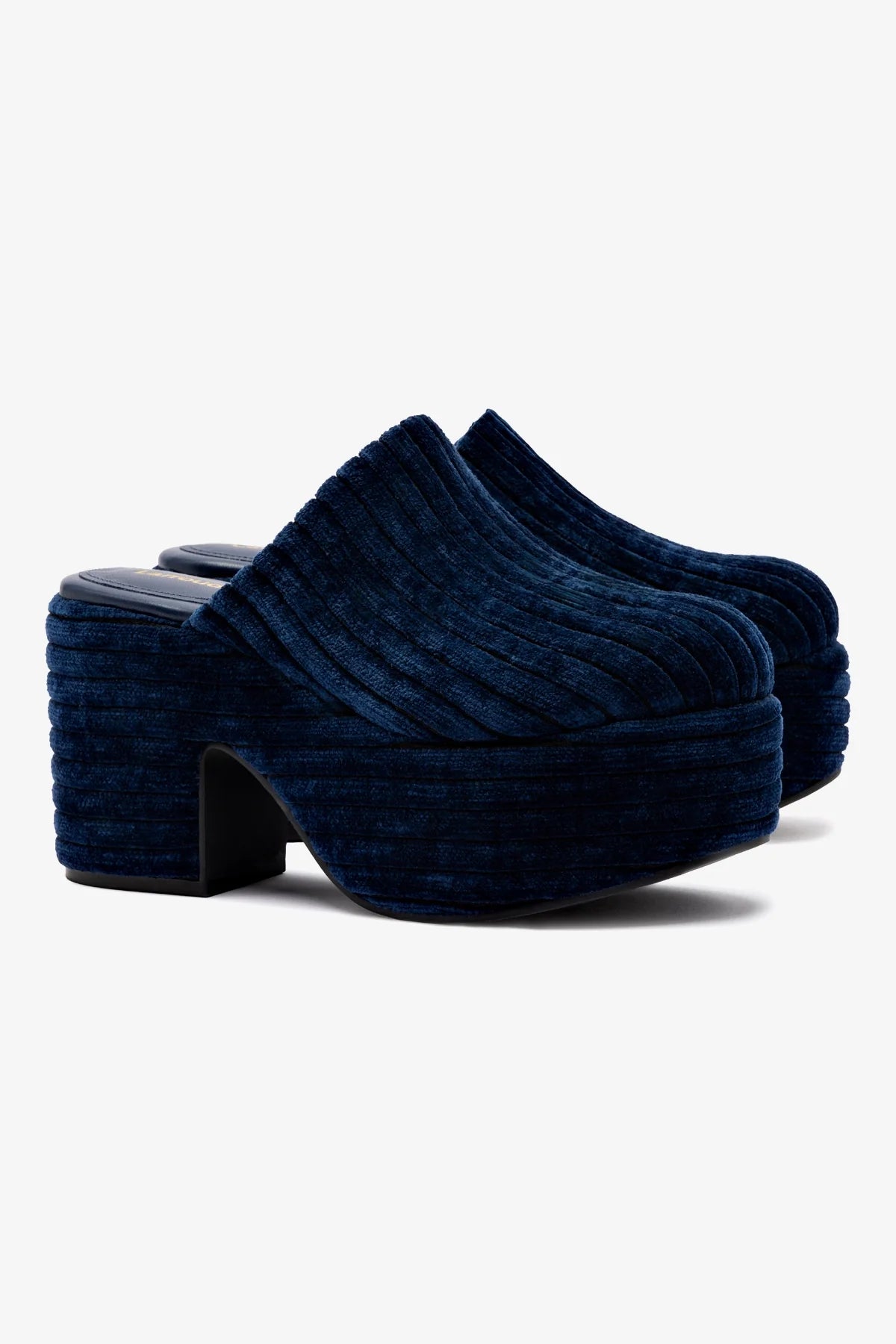 Miso Platform Clog Shoes - Comfortable Slip-On Clogs for Women in Midnight Velvet | Perfect for Home, Garden & Casual Wear