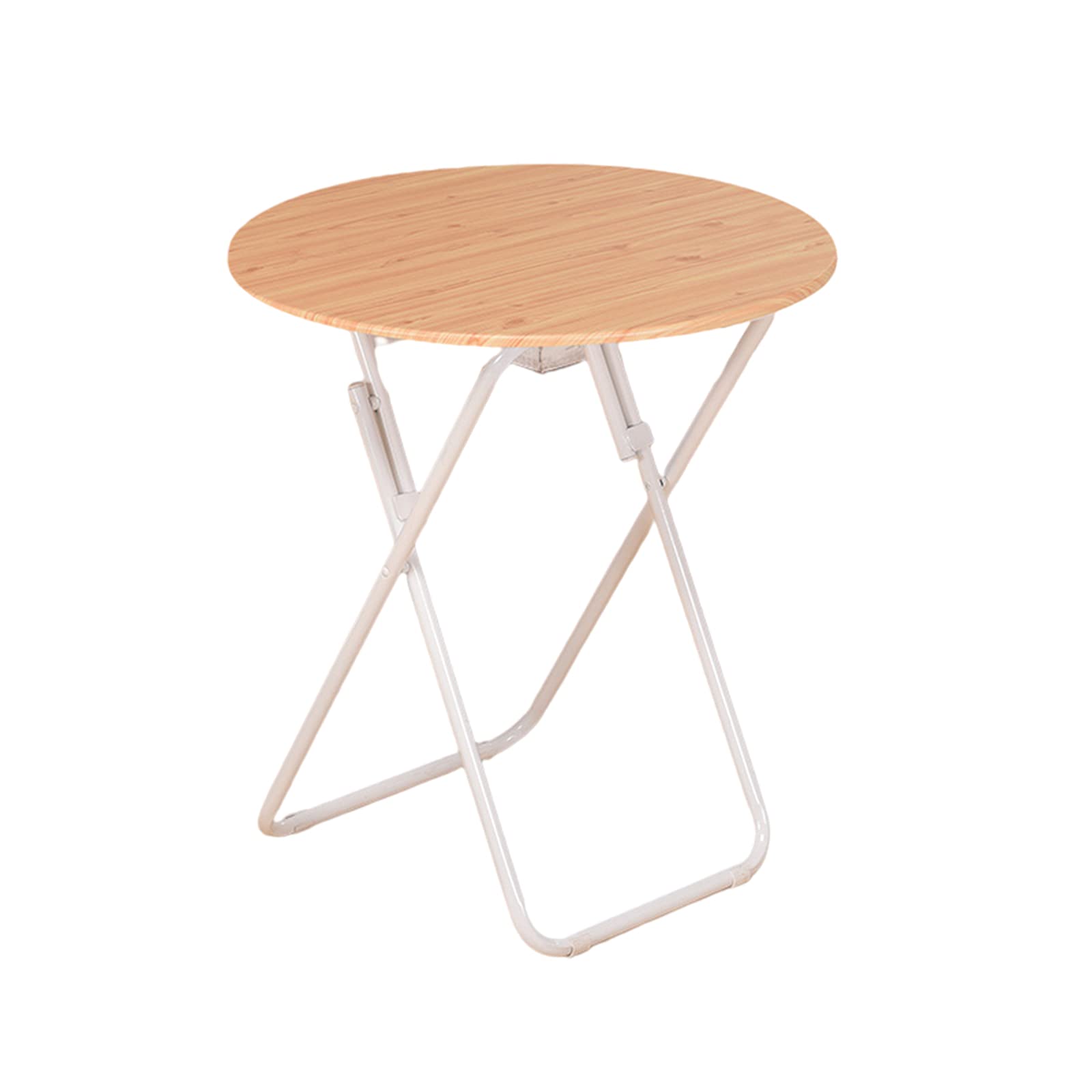 Round Folding Dining Table - Outdoor Portable Side Table with Quick Setup | Durable & Space-Saving Design for Home, Backyard, Terrace, Camping & Picnics | Easy Storage Compact Foldable Table