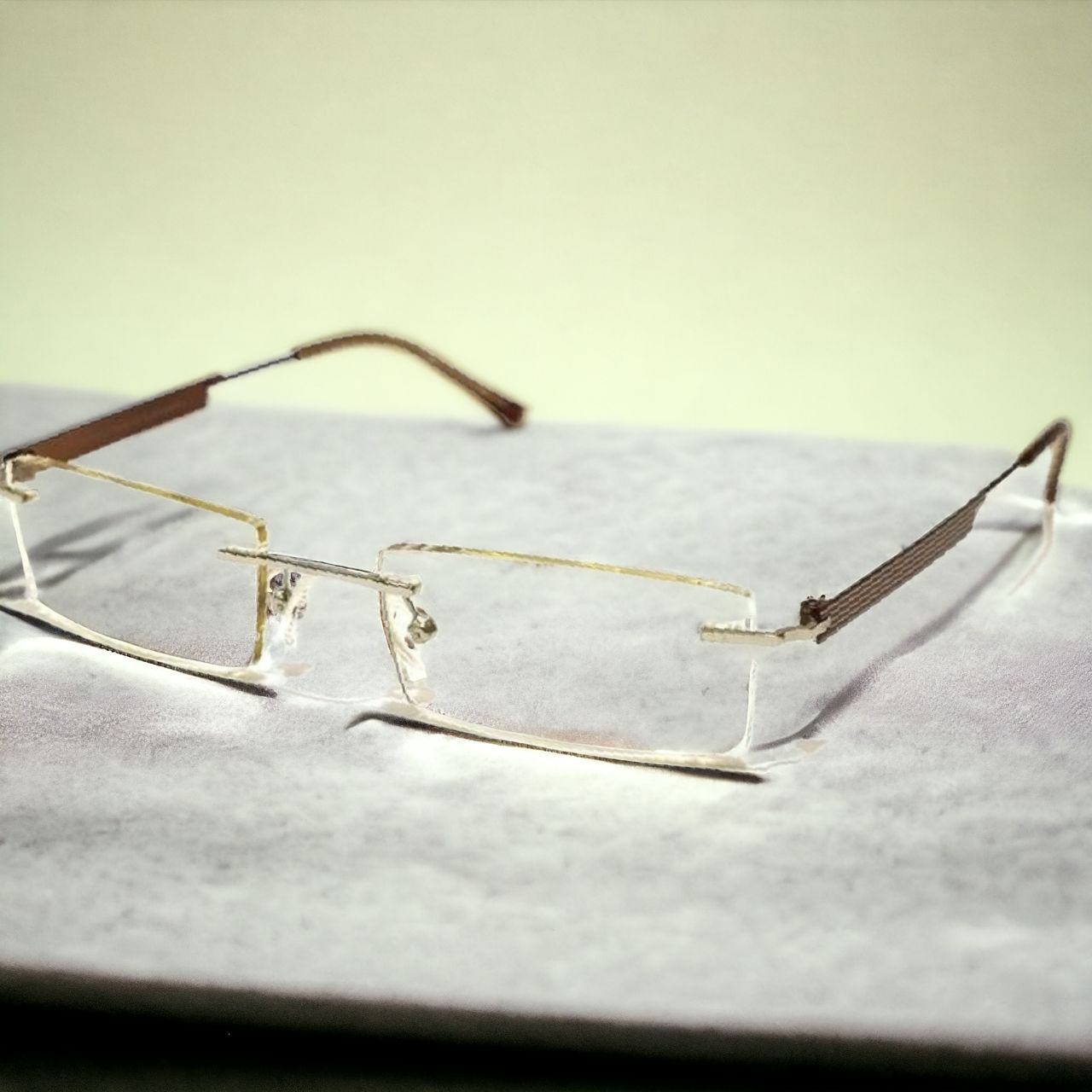 Anti-Blue Light Computer Glasses - Brown Rimless Frameless Eyewear 6057BR for Screen Time & Digital Eye Strain Relief