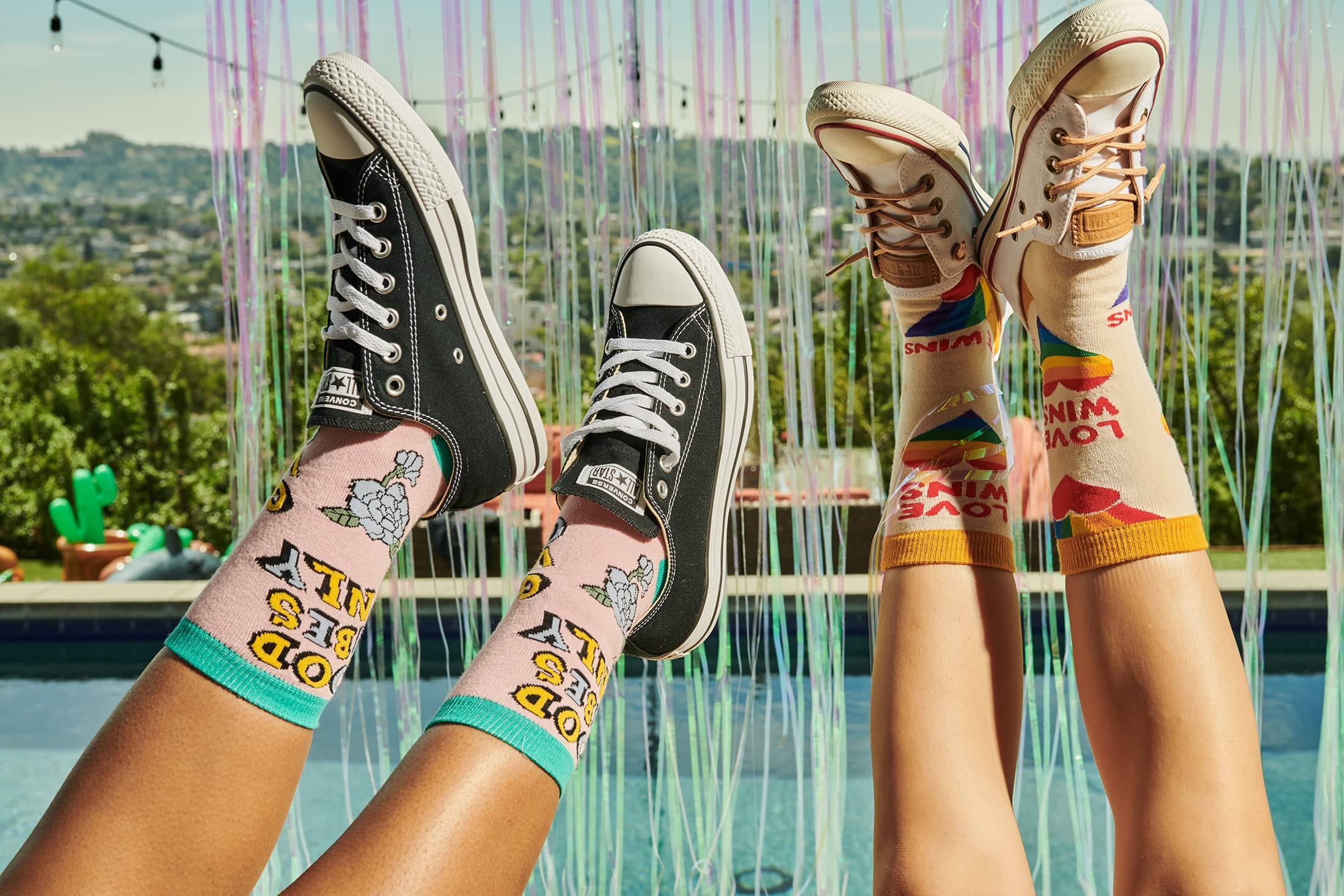 Oooh Yeah Women's Fun Novelty Crew Socks - Positive & Crazy Cool Socks for Everyday Wear, Gifts & Funny Outfits