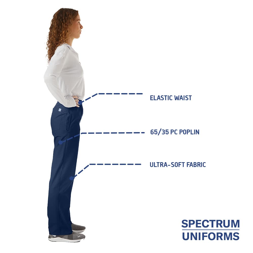 **Unisex Ultrasoft Classic Scrub Pants - Elastic Waist, Cargo Pockets for Medical Professionals & Healthcare Workers - Perfect for Hospitals, Clinics & Nursing**