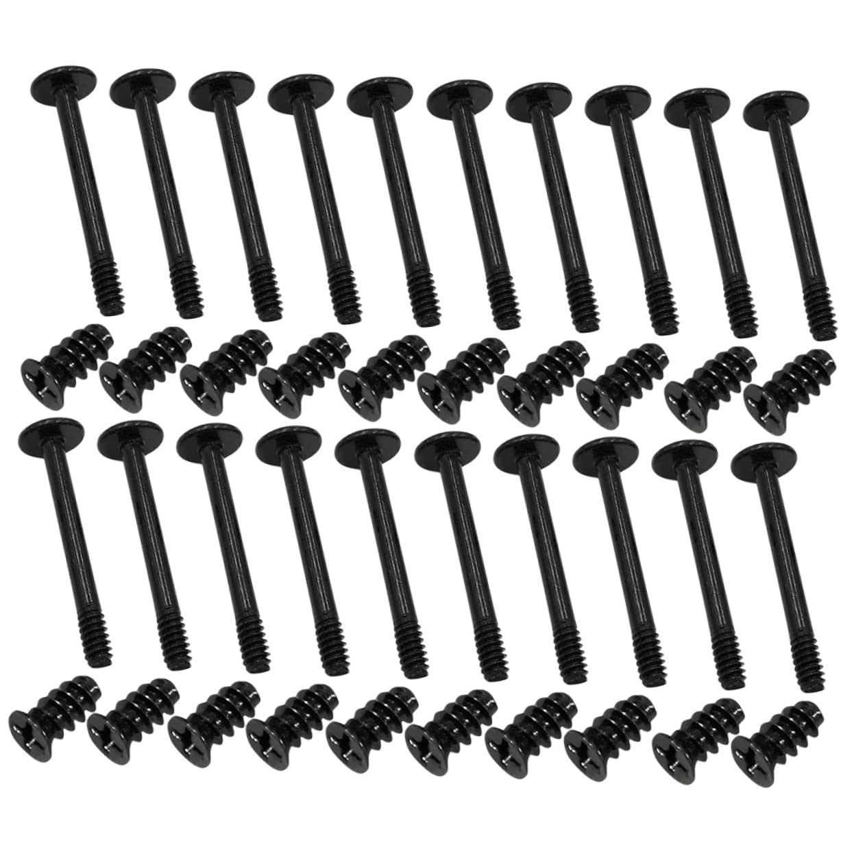 TEHAUX 50pcs Computer Case Fan Screws - Short Mounting Screws for PC Cooling Fan Installation | Perfect for DIY PC Builds & Case Fan Upgrades