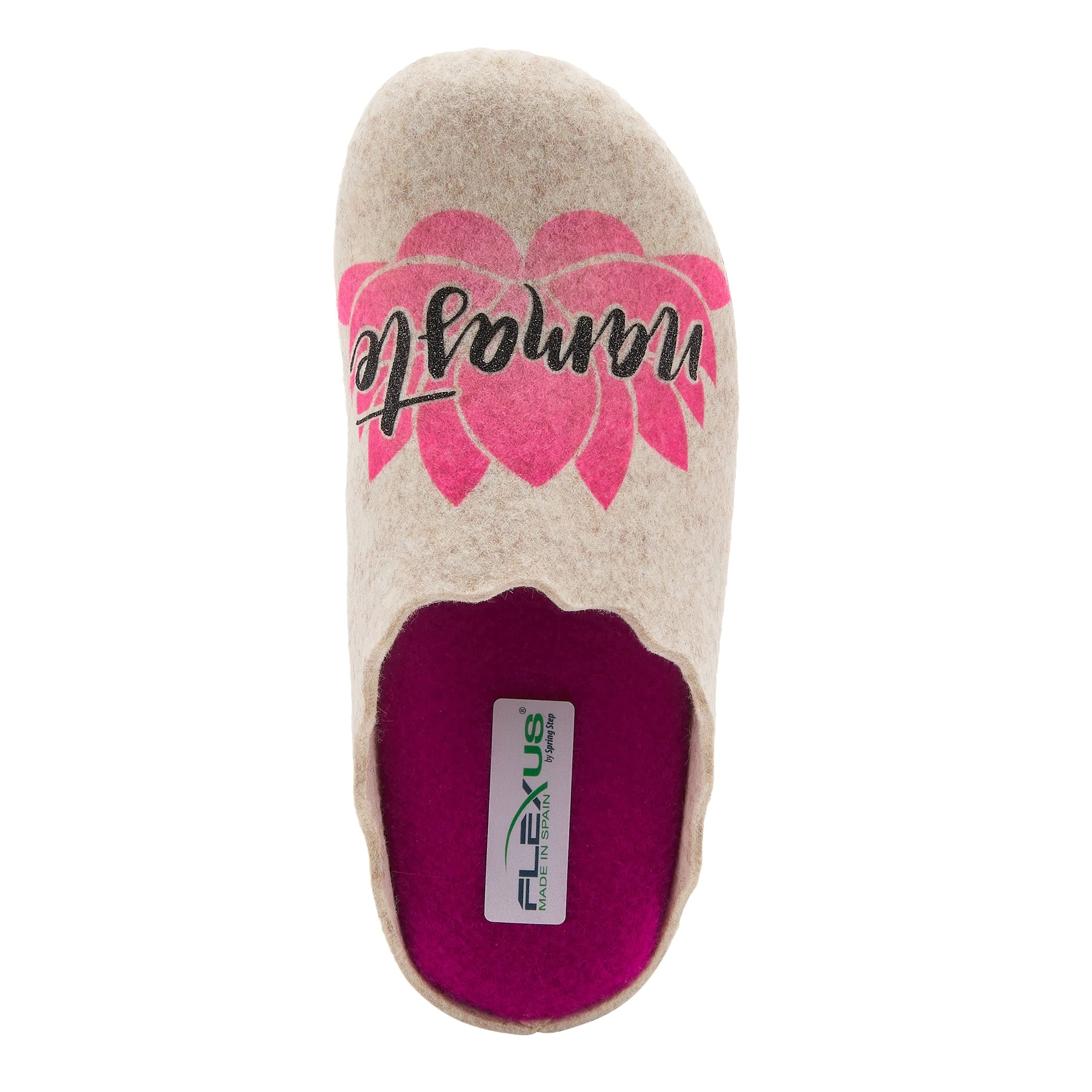 Flexus Spring Step Namaste Women's Indoor Slippers - Cozy House Shoes for Everyday Wear - Soft Loafers for Home, Yoga & Relaxation - Perfect for Winter Comfort & Lounge Wear