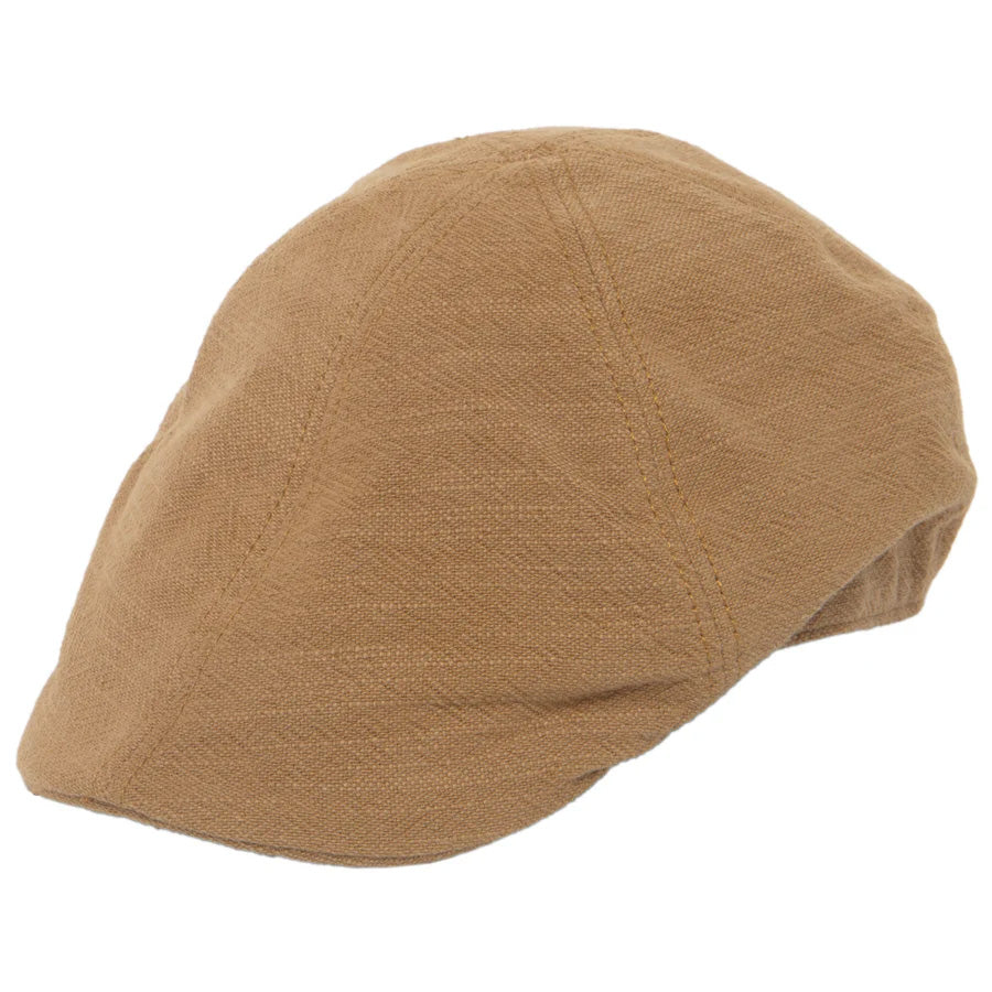 Men's Cotton Twill Driver Cap - Classic Flat Hat for Casual Wear, Driving & Outdoor Activities