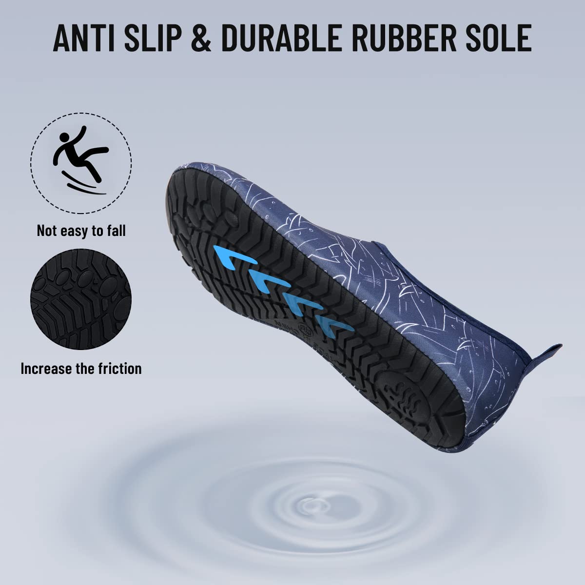 Men's & Women's Quick-Dry Water Shoes - Barefoot Beach Pool Shoes for Surfing, Swimming, Yoga & Water Sports | Lightweight Aqua Socks for Beach, Pool, Gym & Outdoor Activities