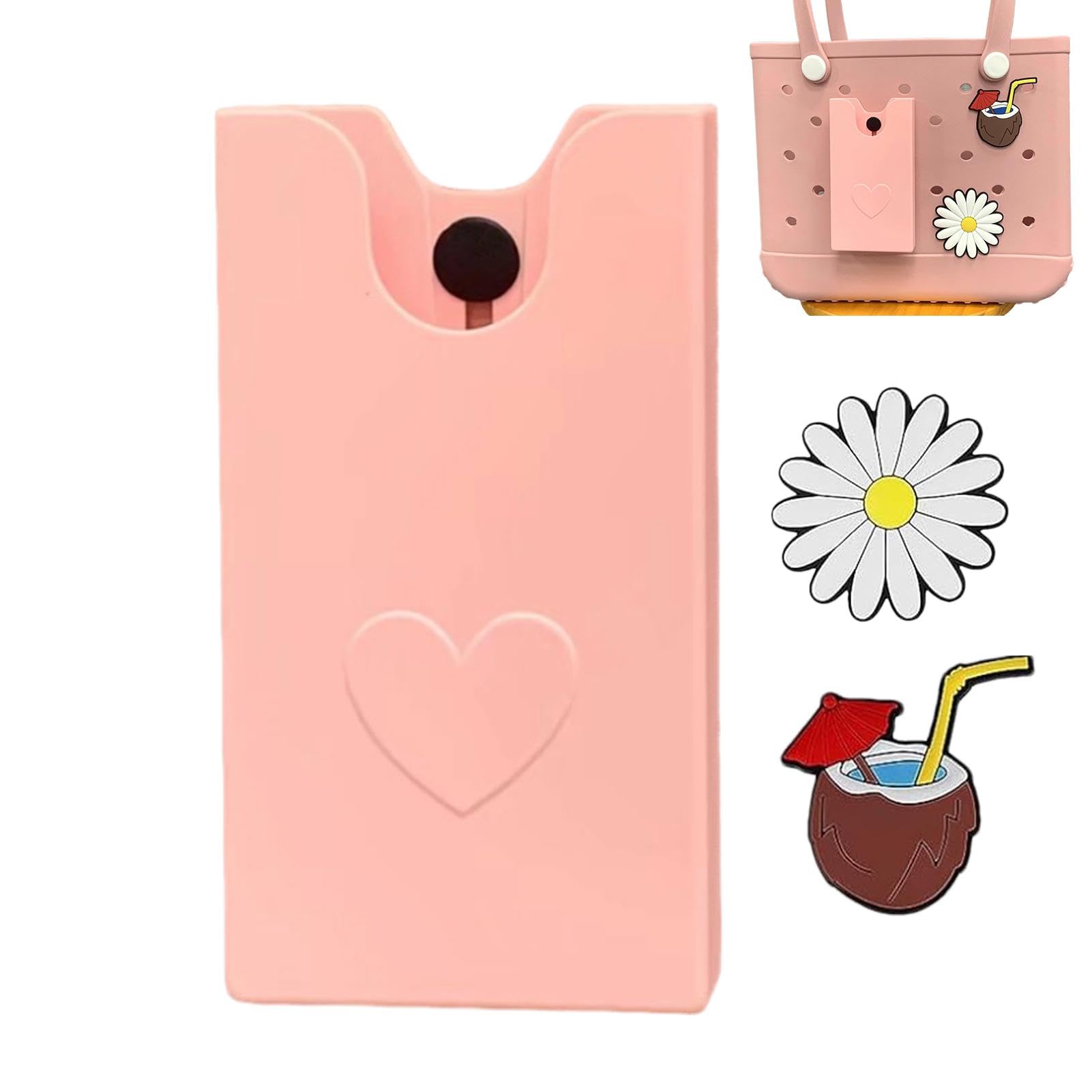 Soft Silicone Phone Holder for Beach Bag - Removable Smartphone Storage Pocket with Charm - Perfect for Beach, Pool, Gym & Travel Accessories