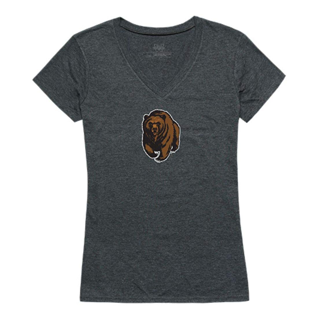 University of Montana Grizzlies NCAA Women's Vintage Cinder Tee - Heather Charcoal Cotton T-Shirt for Game Day & Casual Wear