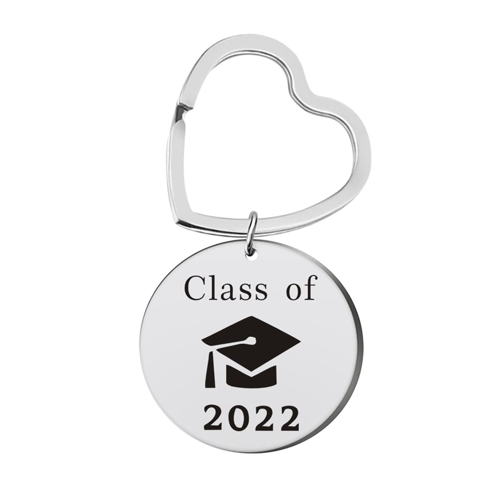 Personalized Stainless Steel Graduation Keychain - Gift for Grads & Students
