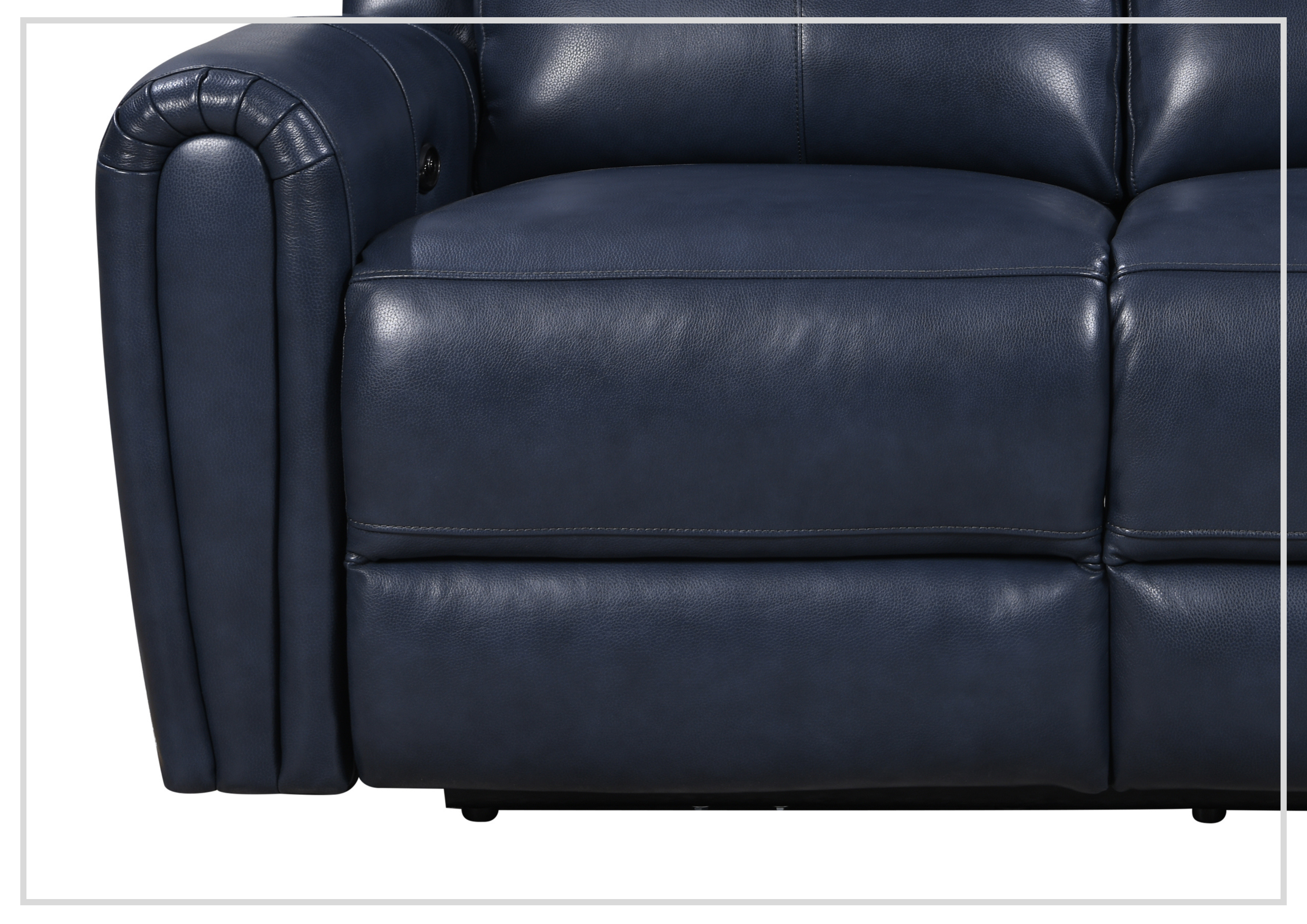 Gio Italia Jaspero Power Reclining Leather 2-Seater Sofa - Modern Living Room Furniture for Home Theater & Relaxation