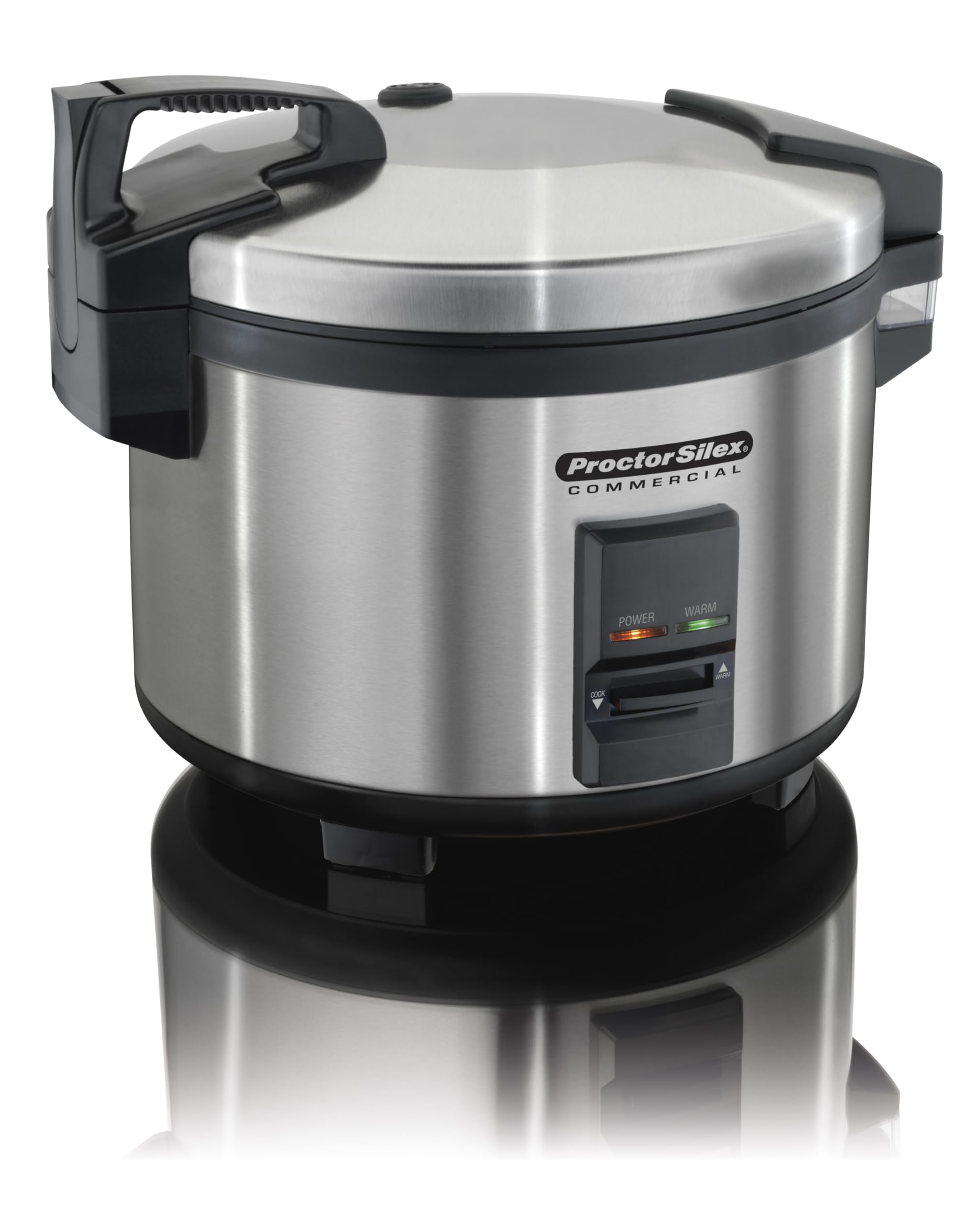 Proctor Silex Commercial 37540 40-Cup Rice Cooker & Warmer with Non-Stick Pot, Hinged Lid & Stainless Steel Housing - Perfect for Restaurants, Catering & Large Family Gatherings