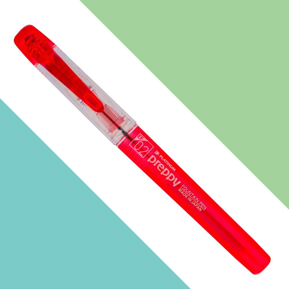 Premium Platinum Preppy Fountain Pen - Smooth Writing Fine Nib for Calligraphy, Note Taking & Gift Giving - Ideal for Students, Professionals & Pen Enthusiasts