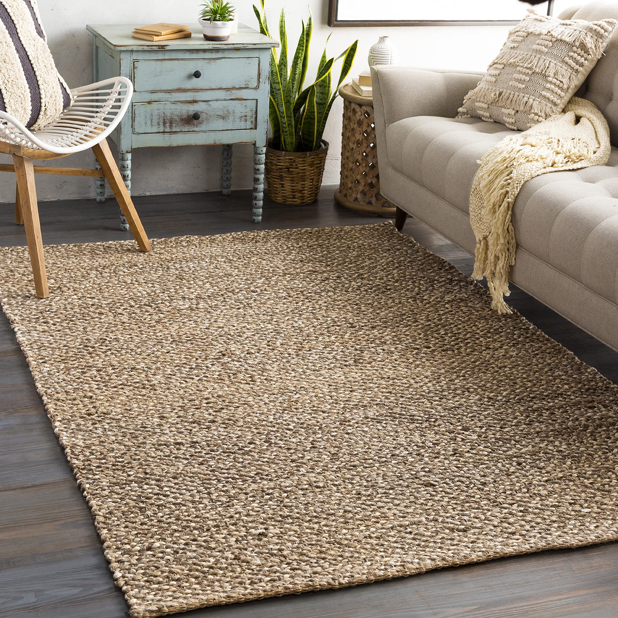 Mark&Day 3x5 Aylesbury Natural Fiber Taupe Area Rug - Soft Brown Carpet for Living Room, Bedroom, Kitchen - Perfect for Home Decor & Cozy Spaces (3' x 5')