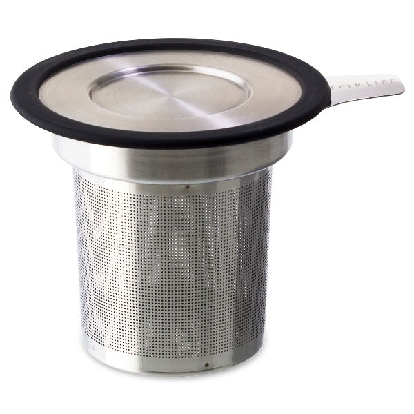 FORLIFE Premium Stainless Steel Extra Fine Tea Infuser - Perfect for Loose Leaf Tea, Herbal Infusions & Iced Tea Brewing at Home or Office