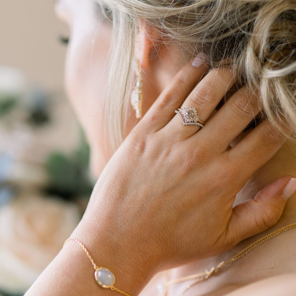 Aria Salt and Pepper Diamond Ring – Unique Grey Diamond Engagement Ring for Women, Vintage Inspired Wedding Band – Perfect for Proposals, Anniversaries, and Special Occasions
