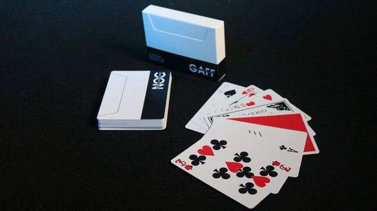 NOC V3S Gaff Deck (Black) - Premium Cardistry & Magic Trick Playing Cards for Performers and Collectors - Perfect for Card Flourishes, Magic Shows, and Poker Games
