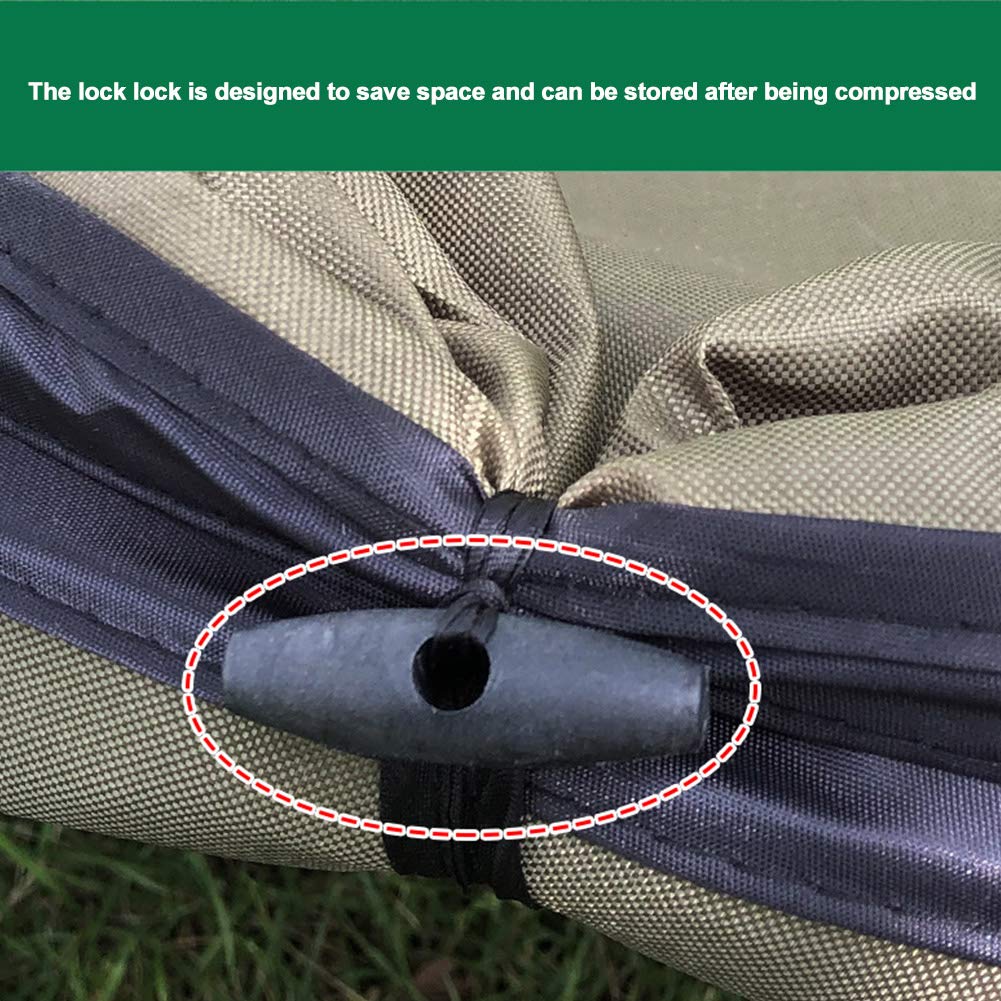 10 Gallon Collapsible Gardening Bag - Portable Pop-Up Outdoor Trash Can with Release Buckle for Leaves & Yard Waste | Perfect for Gardening, Camping & Home Use
