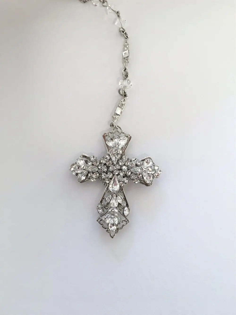 CRISTALLO DI FEDE ROSARY - Beautiful Crystal Rosary Beads for Prayer & Meditation | Perfect Catholic Gift for Baptism, First Communion & Religious Occasions