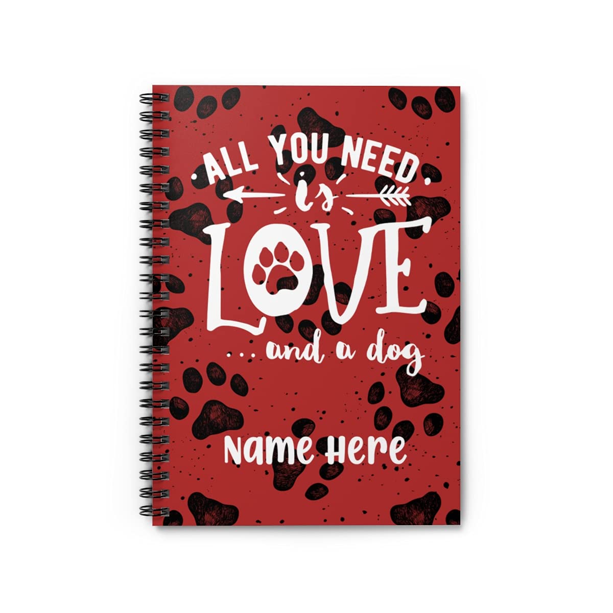 Custom Dog Lovers Notebook - Personalized Journal for Kids, Teens, Girls & Women | Perfect Gift for Pet Owners | Great for School, Work & Daily Inspiration
