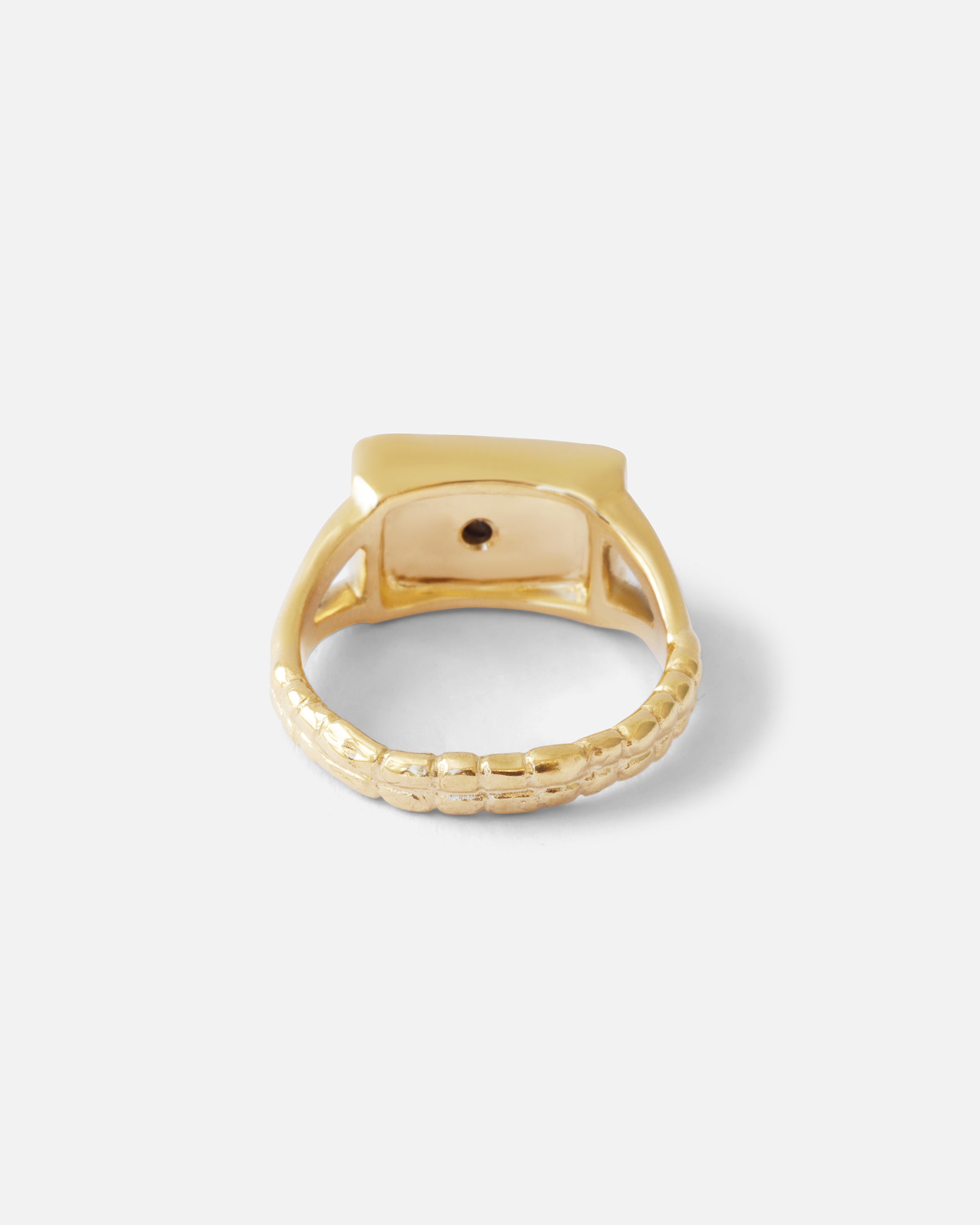 Intagliaux Black Diamond Ring for Women - Elegant 14K Gold Plated Wedding Band, Anniversary Gift for Her - Perfect for Engagements, Parties & Special Occasions
