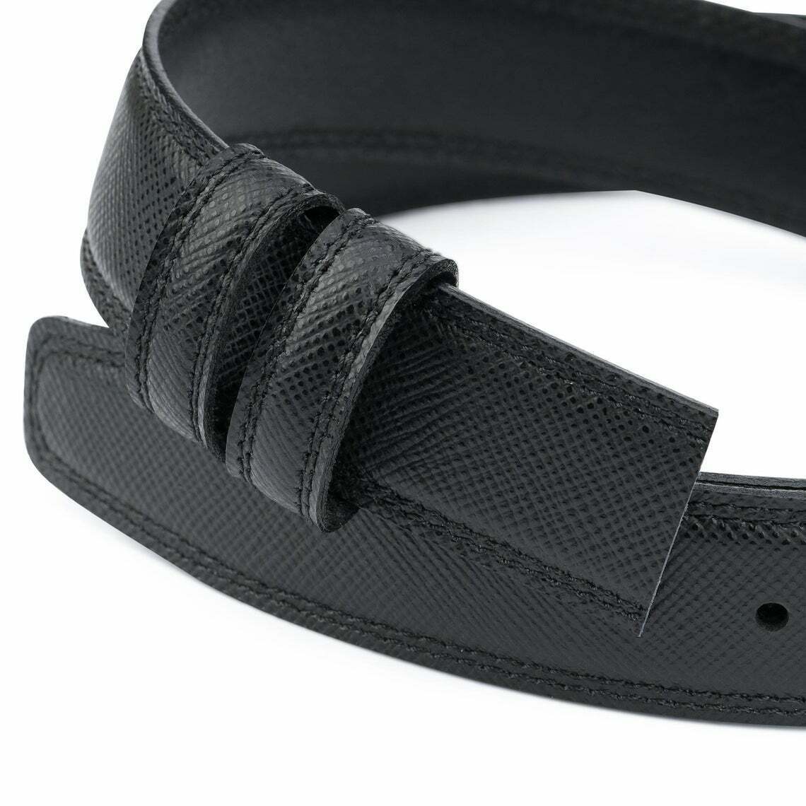 Genuine Saffiano Leather Replacement Belt Strap for Cartier - 35mm Men's Dress Belt | Perfect for Business, Formal Occasions & Everyday Wear