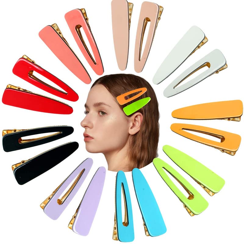 10PCS Macaron Acrylic Resin Hair Clips Set - Fashionable Geometric Duckbill & Alligator Hair Barrettes for Women | Hair Accessories for Party, Wedding & Daily Styling