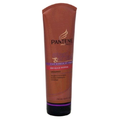 Pantene Pro-V Relaxed & Natural Shampoo for Breakage Defense - 8.5 oz Sulfate-Free Formula for Curly & Natural Hair - Perfect for Daily Hair Care & Damage Repair