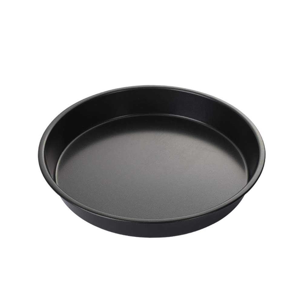 5-Piece Non-Stick Carbon Steel Baking Pan Set - Cake, Pizza, Bread & Toast Mold Tray - Durable Bakeware for Home Bakers (Black) | Perfect for Birthday Cakes, Homemade Pizzas, Fresh Bread & Breakfast Toast