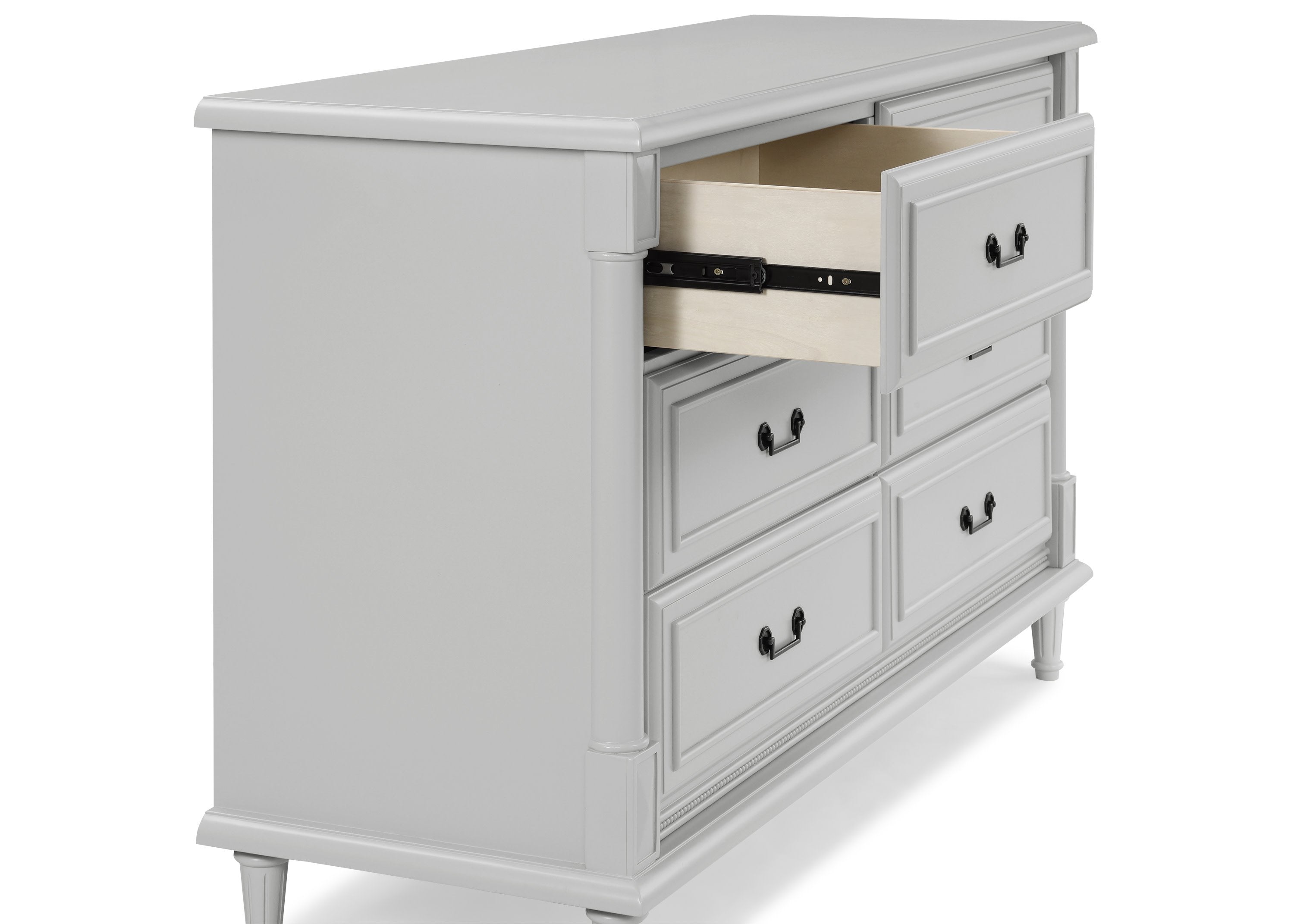 Juliette 6-Drawer Baby Dresser with Changing Table Top - Nursery Storage Organizer for Diapers, Clothes & Baby Essentials | Perfect for Newborn Rooms & Toddler Bedrooms