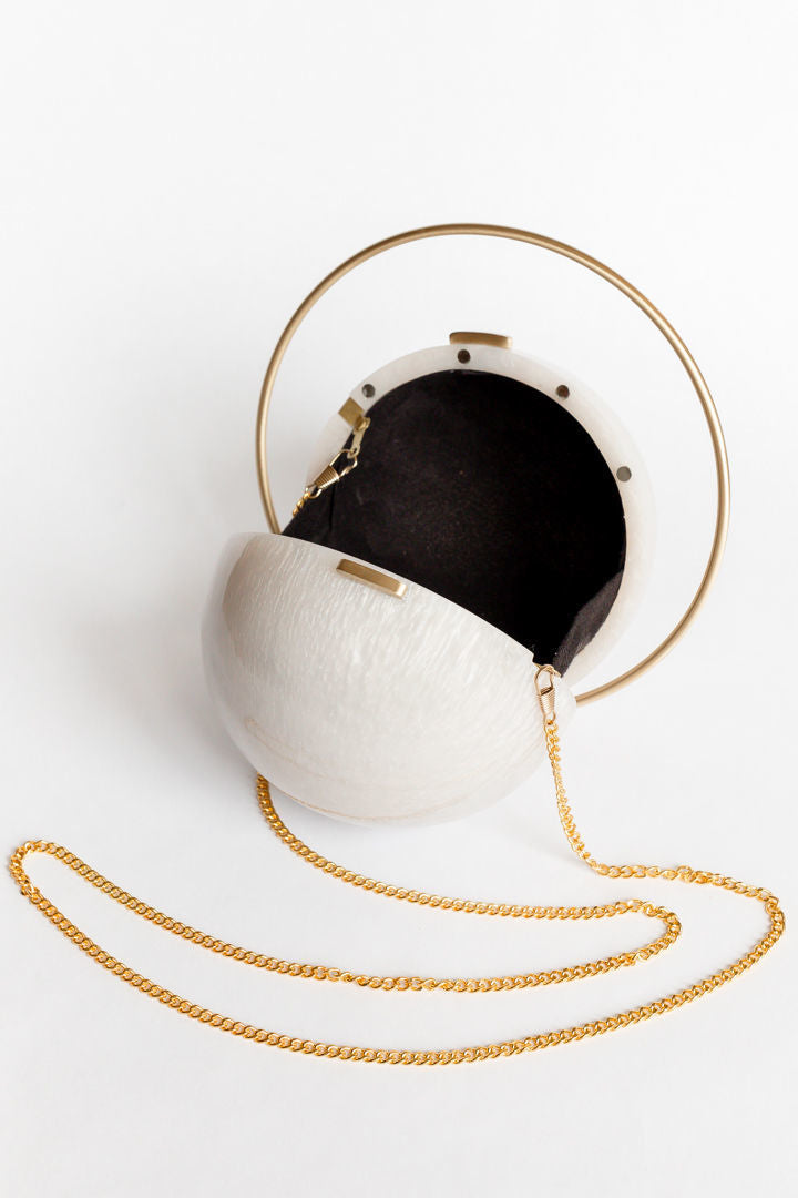Stylish Daylight Orb Evening Clutch Bag for Women - Elegant Party Clutch with LED Lights for Night Out, Dinner Date, and Special Events