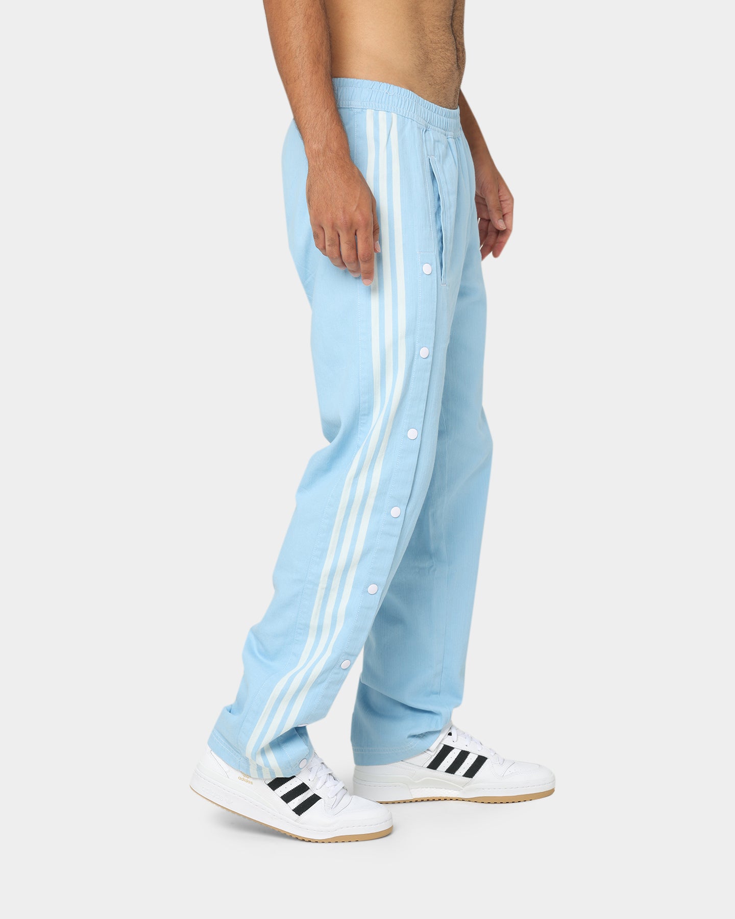 Adidas Denim Pants for Men - Light Blue Washed Slim Fit Jeans | Comfortable Stretch Denim with Classic 3-Stripes | Perfect for Casual Wear, Street Style & Everyday Outfits