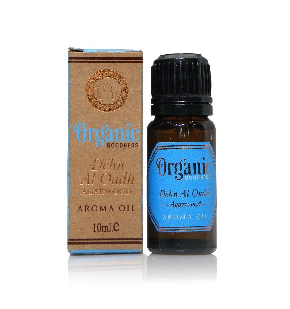 Song of India Organic Aroma Diffuser & Vaporizer Oil - 100% Pure Natural Essential Oil in Amber Glass Bottle (Dehn Al Oudh/Oud) for Home Relaxation, Yoga & Aromatherapy