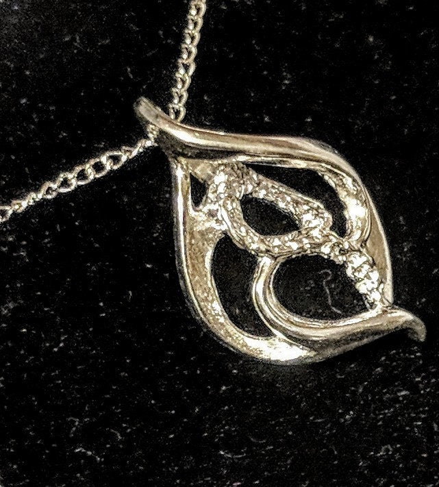 Free Form Pendant with 18 Inch Sterling Silver Chain - Handmade in USA | Perfect for Gifts, Anniversaries & Everyday Jewelry