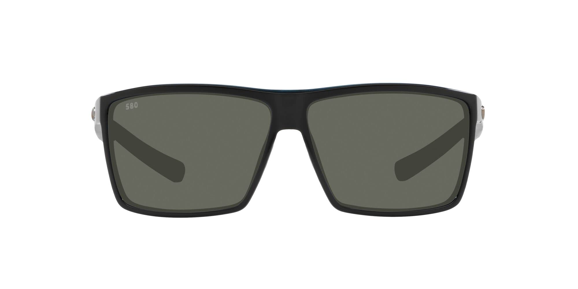 **Costa Del Mar Men's Rincon Polarized Sunglasses - Matte Black Frame, Blue Mirrored 580p Lenses, 63mm - UV Protection for Fishing, Driving & Outdoor Activities**