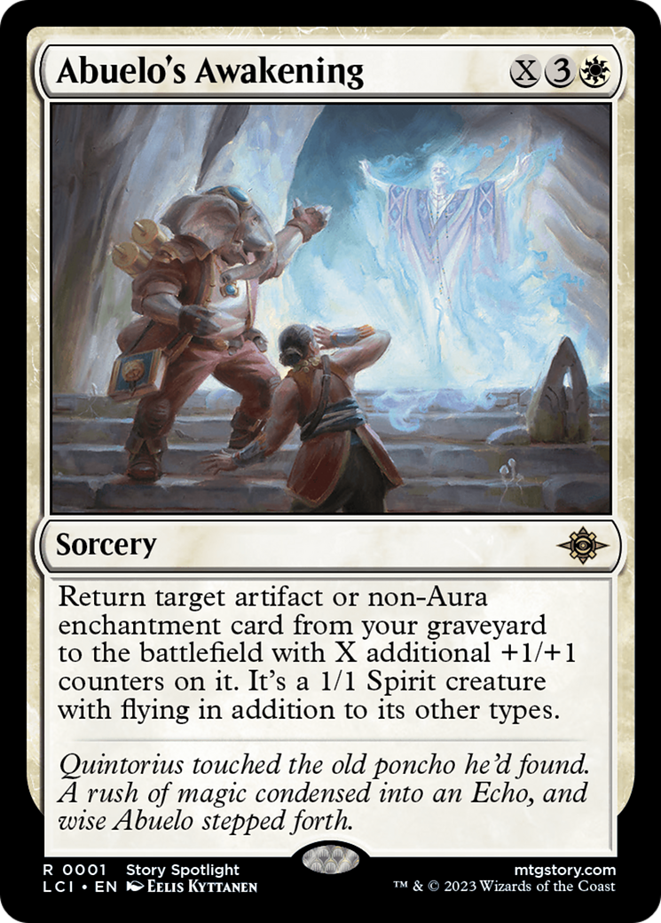Abuelo's Awakening - The Lost Caverns of Ixalan Magic: The Gathering Card | MTG Collector's Edition for Deck Building & Strategy Gameplay
