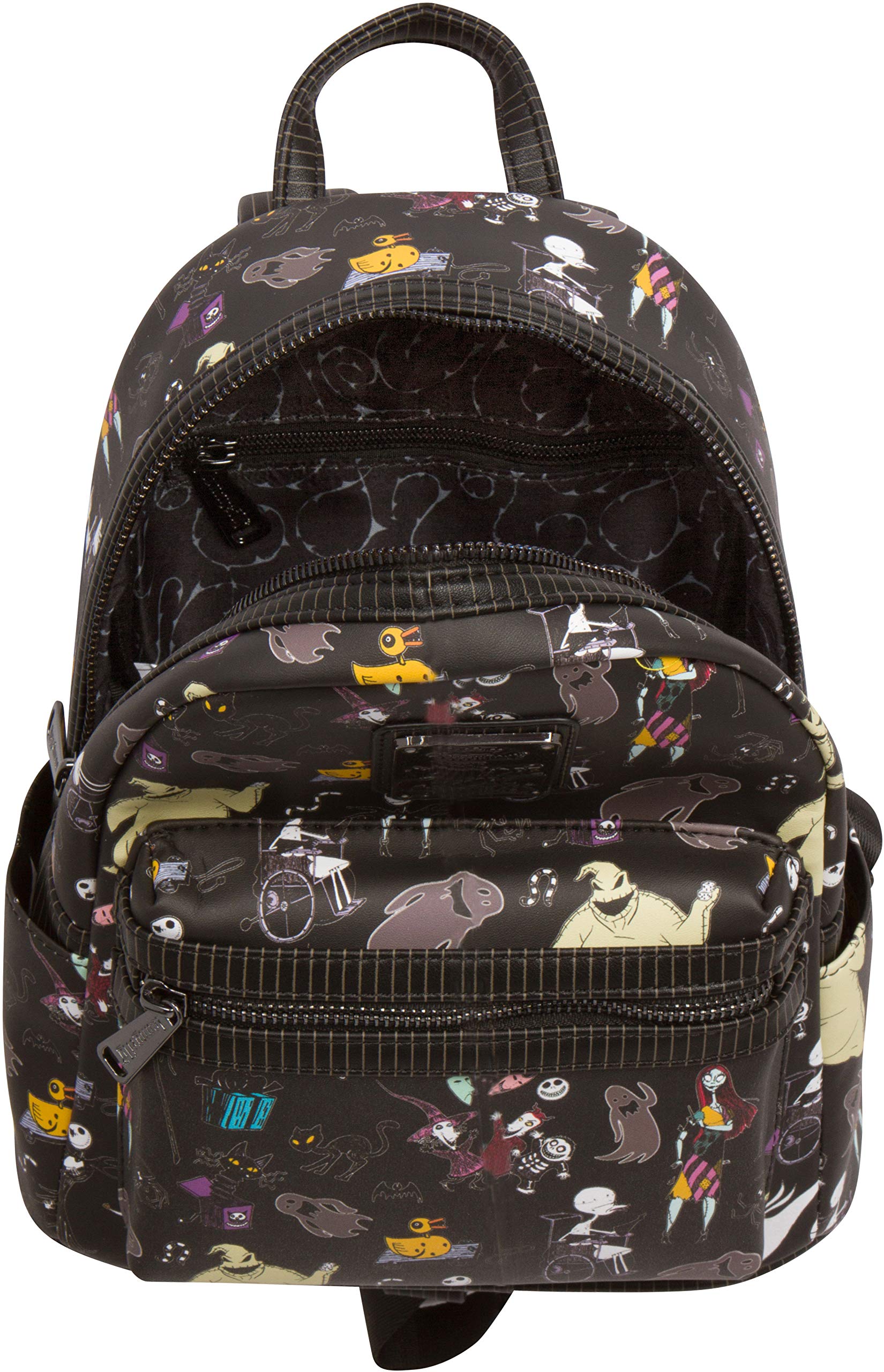 Loungefly Disney The Nightmare Before Christmas Mini Backpack - Official Collectible Crossbody Bag for Halloween & Christmas | Perfect for Cosplay, Theme Parks & Disney Trips