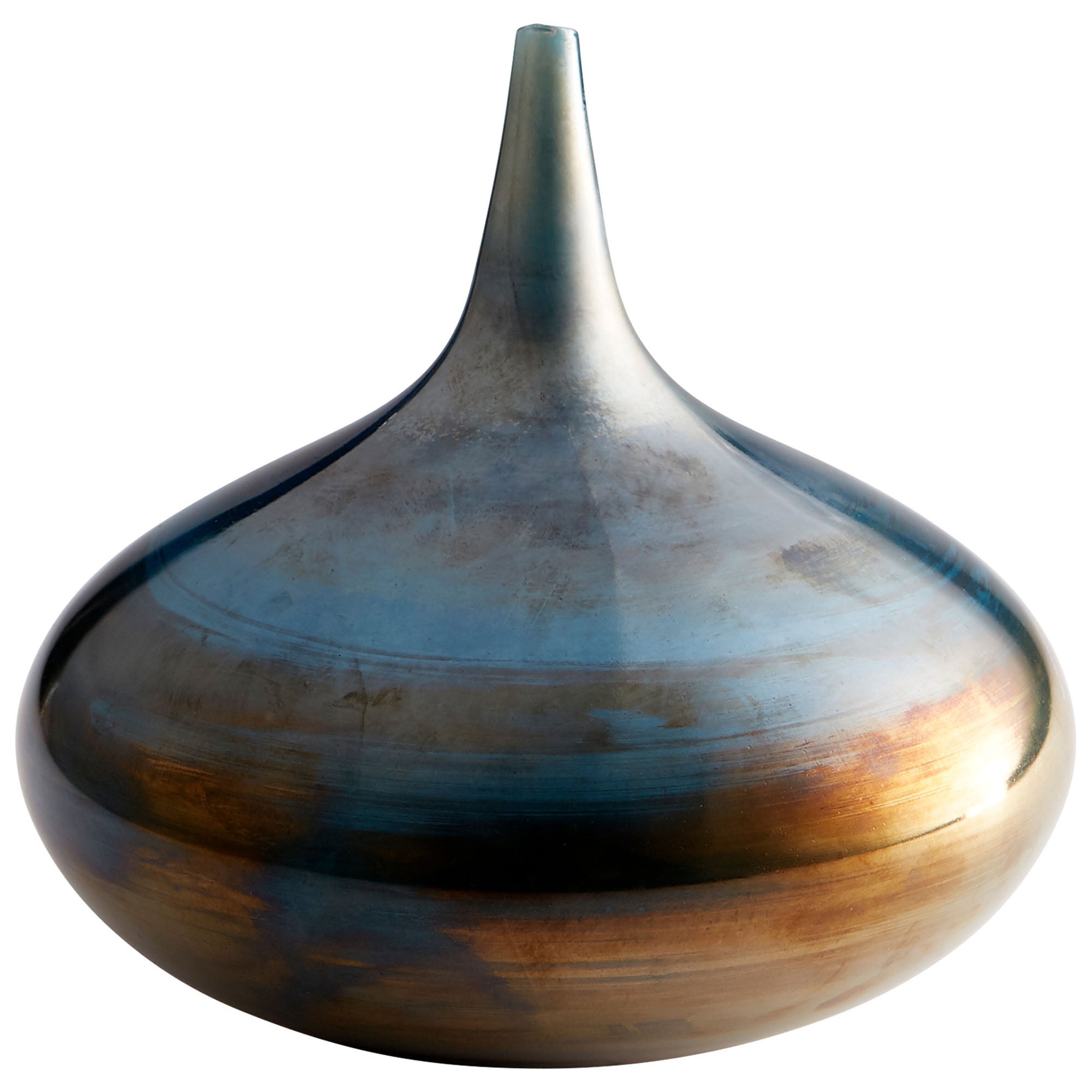 Cyan Design 09648 Ariel Vase - Iridescent Sunset Finish Small Glass Vase for Home Decor, Wedding Centerpieces & Floral Arrangements