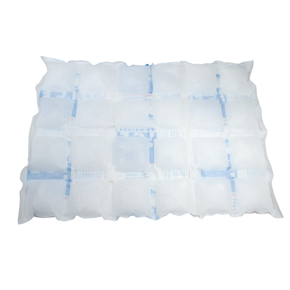 Techni Ice Standard 2-Ply Disposable Dry Ice Replacement Sheets (50 Pack) - Reusable Cooling Pads for Shipping Perishables, Meal Prep & First Aid Kits