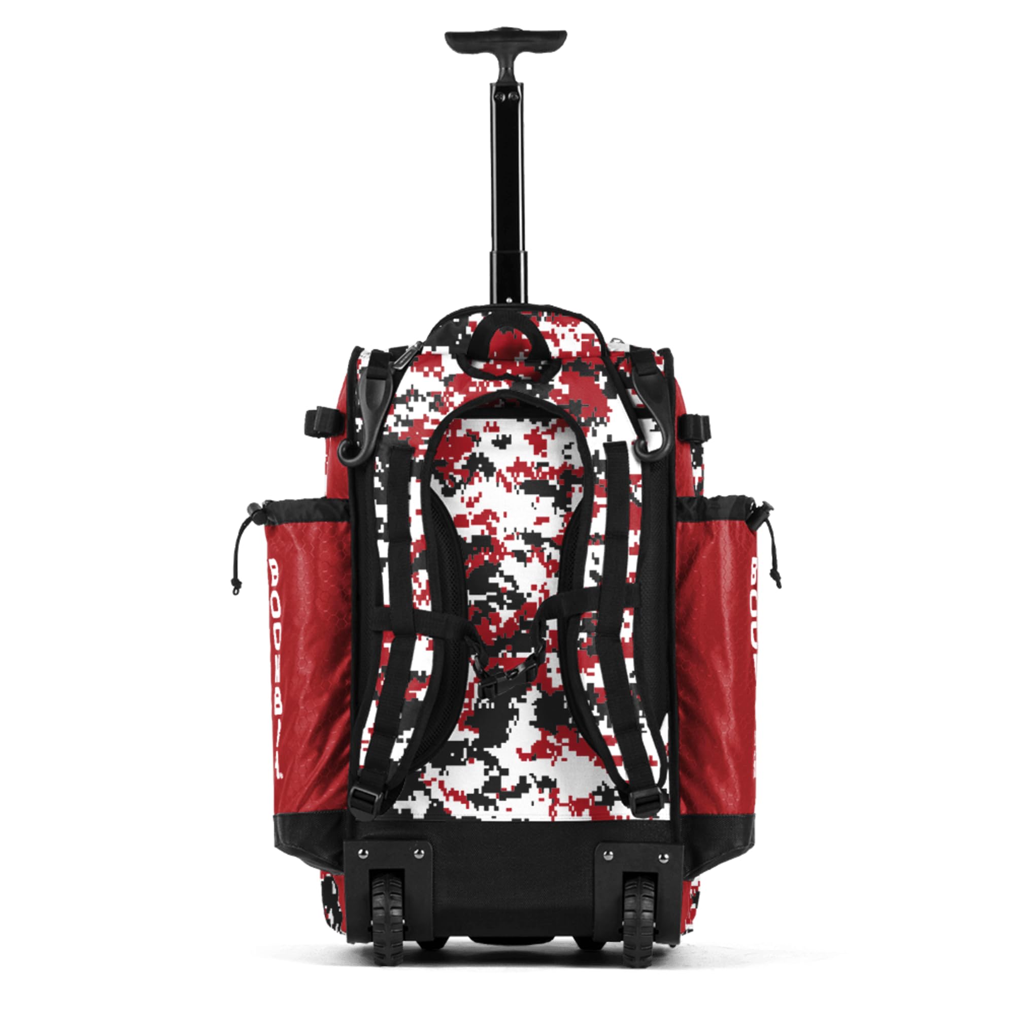 Boombah Catchers Superpack Hybrid Rolling Digital Camo Bat Bag - Wheeled & Backpack Baseball Equipment for Players & Coaches - Perfect for Travel, Games & Practice (Multiple Colors Available)