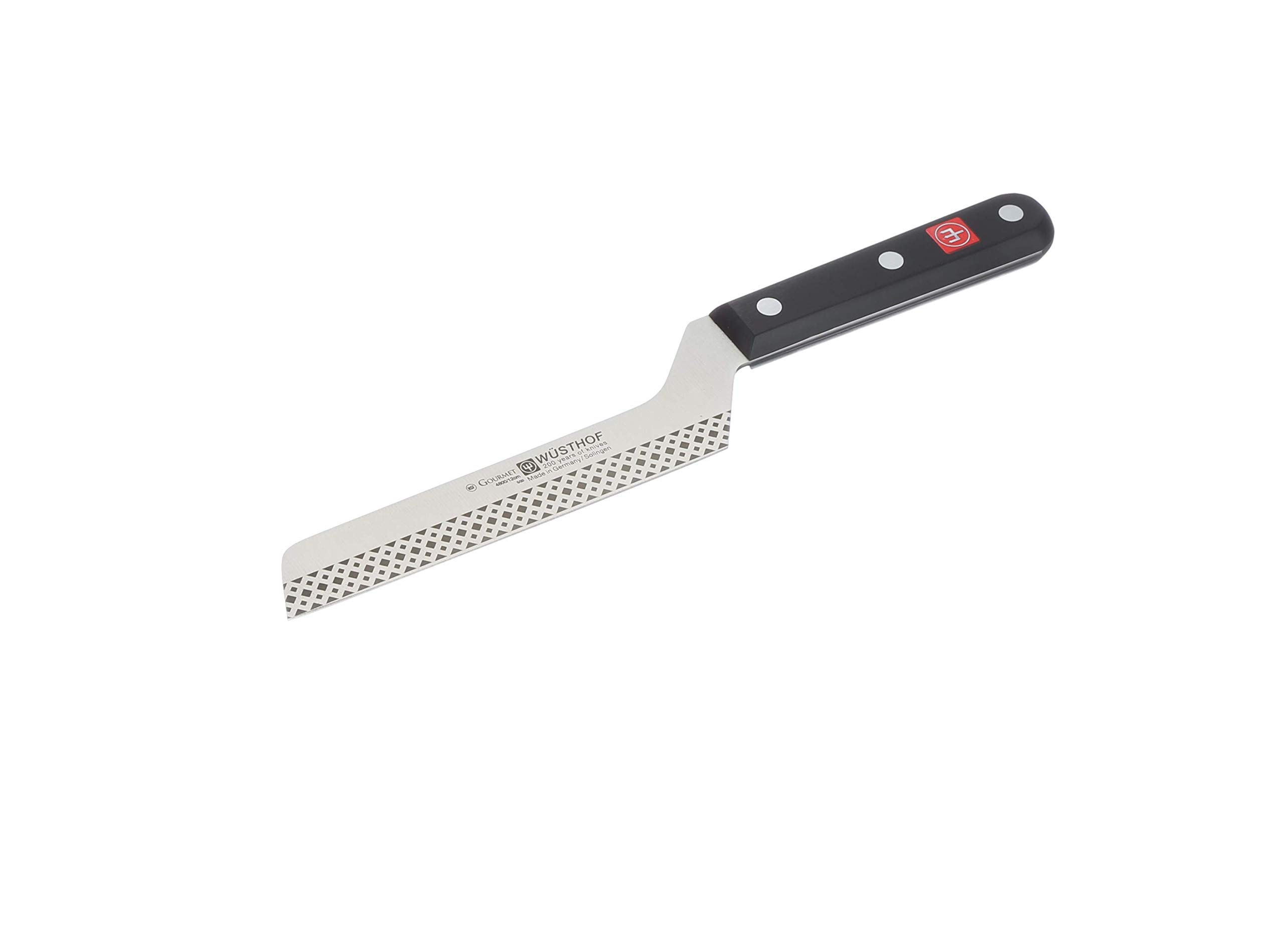 WÜSTHOF Gourmet 4.5 Inch Cheese Knife - High Carbon Stainless Steel Blade with Laser Etched Design for Precise Cutting - Perfect for Cheese Boards, Charcuterie Platters and Gourmet Entertaining