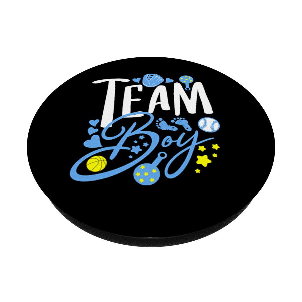 Team Boy Gender Reveal Party Baby Announcement Gift - PopSockets PopGrip Swappable Phone & Tablet Grip - Perfect for Baby Showers, Gender Reveals & New Parent Gifts