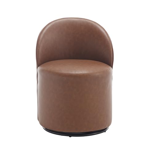 Leather-brown-curved Back