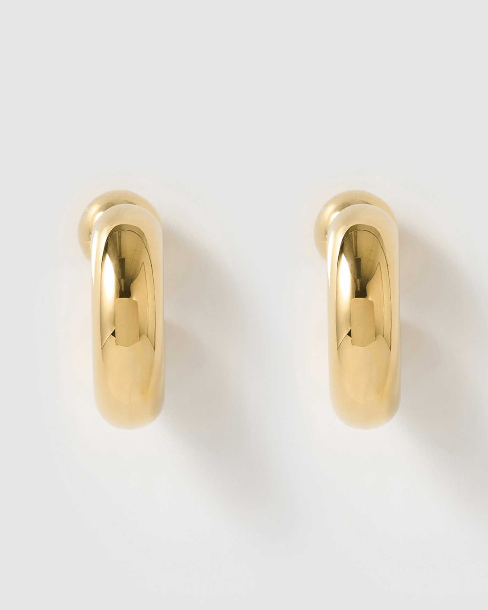 Izoa Cleo Gold Hoop Earrings for Women - Elegant & Trendy Jewelry for Everyday Wear, Parties & Special Occasions