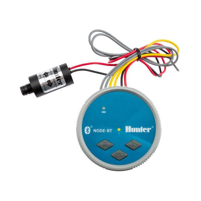 Hunter Industries NODE BT 100 Bluetooth Battery Controller with DC Latching Solenoid - Smart Irrigation System for Lawn & Garden Watering Automation