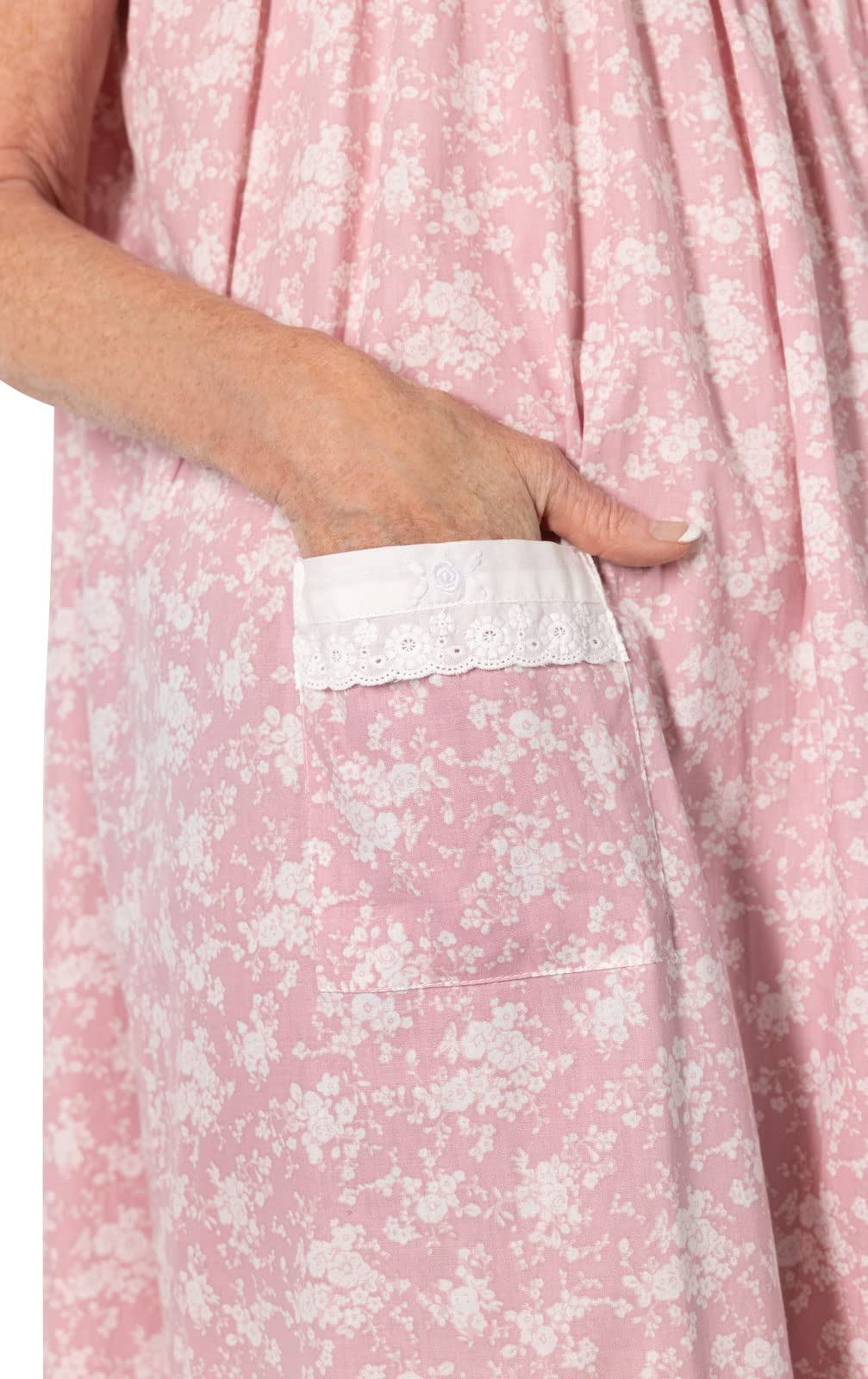Best Cotton Nightgowns for Women - 100% Cotton Sleeveless Sleepwear | Comfortable Summer Nightgown for Relaxing at Home & Sleeping
