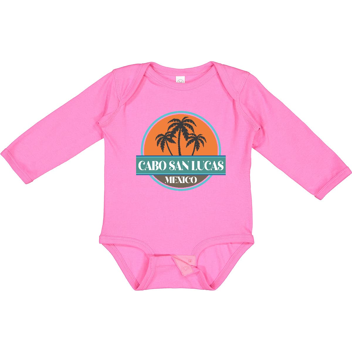 Inktastic Cabo San Lucas Beach Vacation Long Sleeve Baby Bodysuit - Soft Cotton Creeper for Boys & Girls - Perfect for Travel, Family Photos & Beach Getaways
