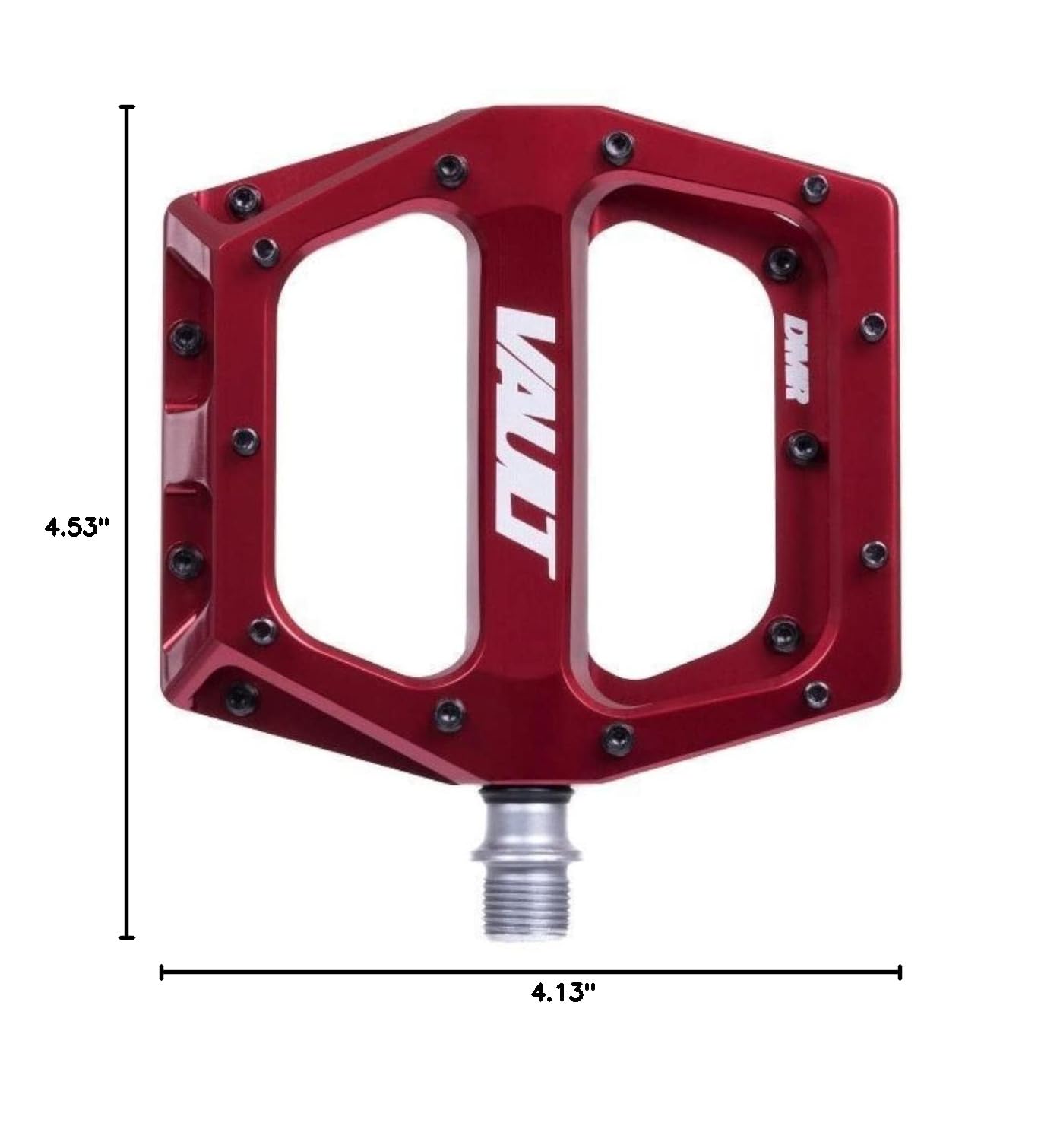 Vault Pedals Deep Red Bike Pedals - High Performance MTB & Road Cycling Pedals for Men & Women - Perfect for Mountain Biking, Commuting & Fitness Riding