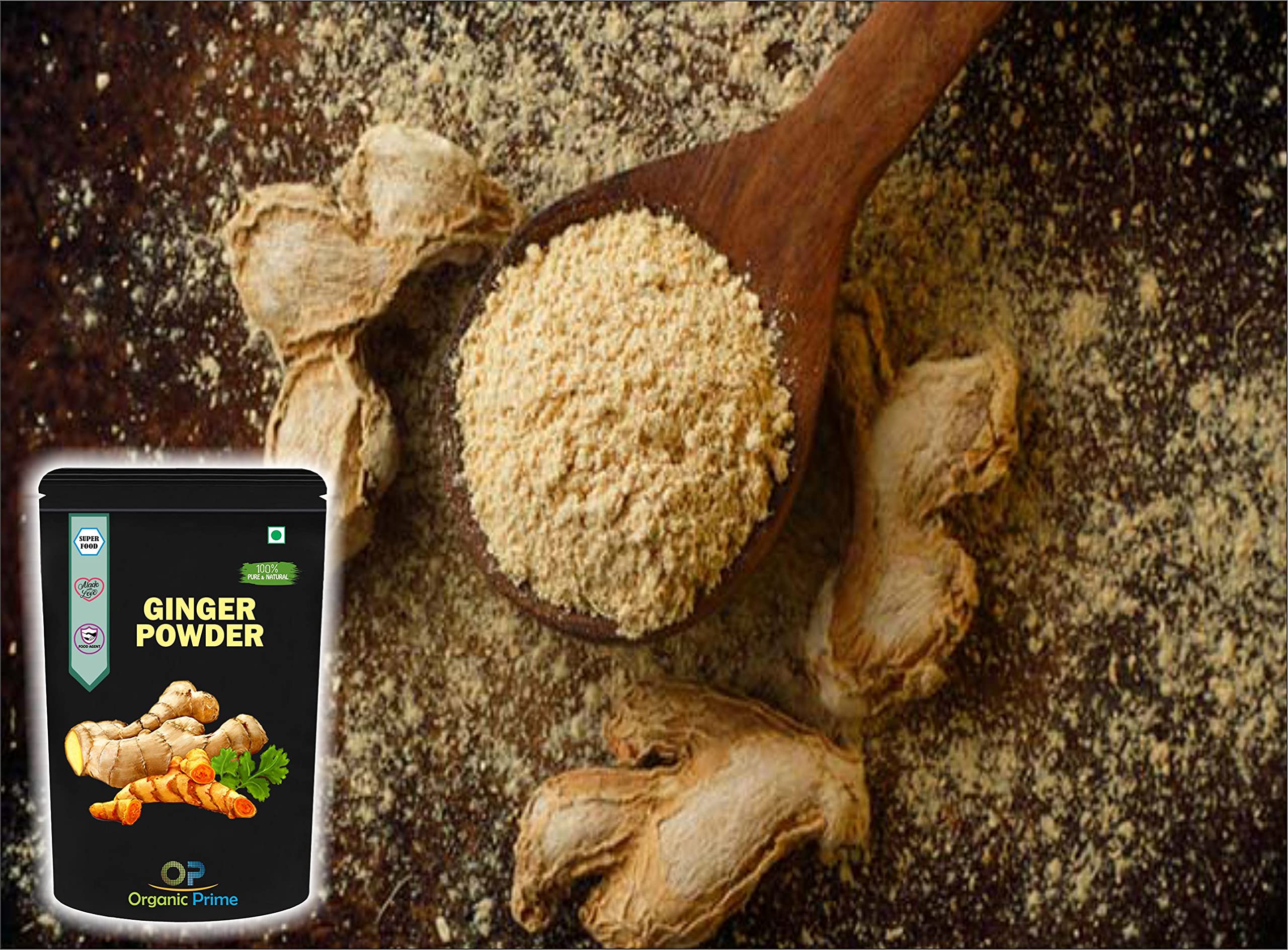Organic Prime Ginger Powder | Adrak Powder | Sonth Powder - 200g | Premium Quality, 100% Natural | Perfect for Tea, Cooking & Ayurvedic Remedies