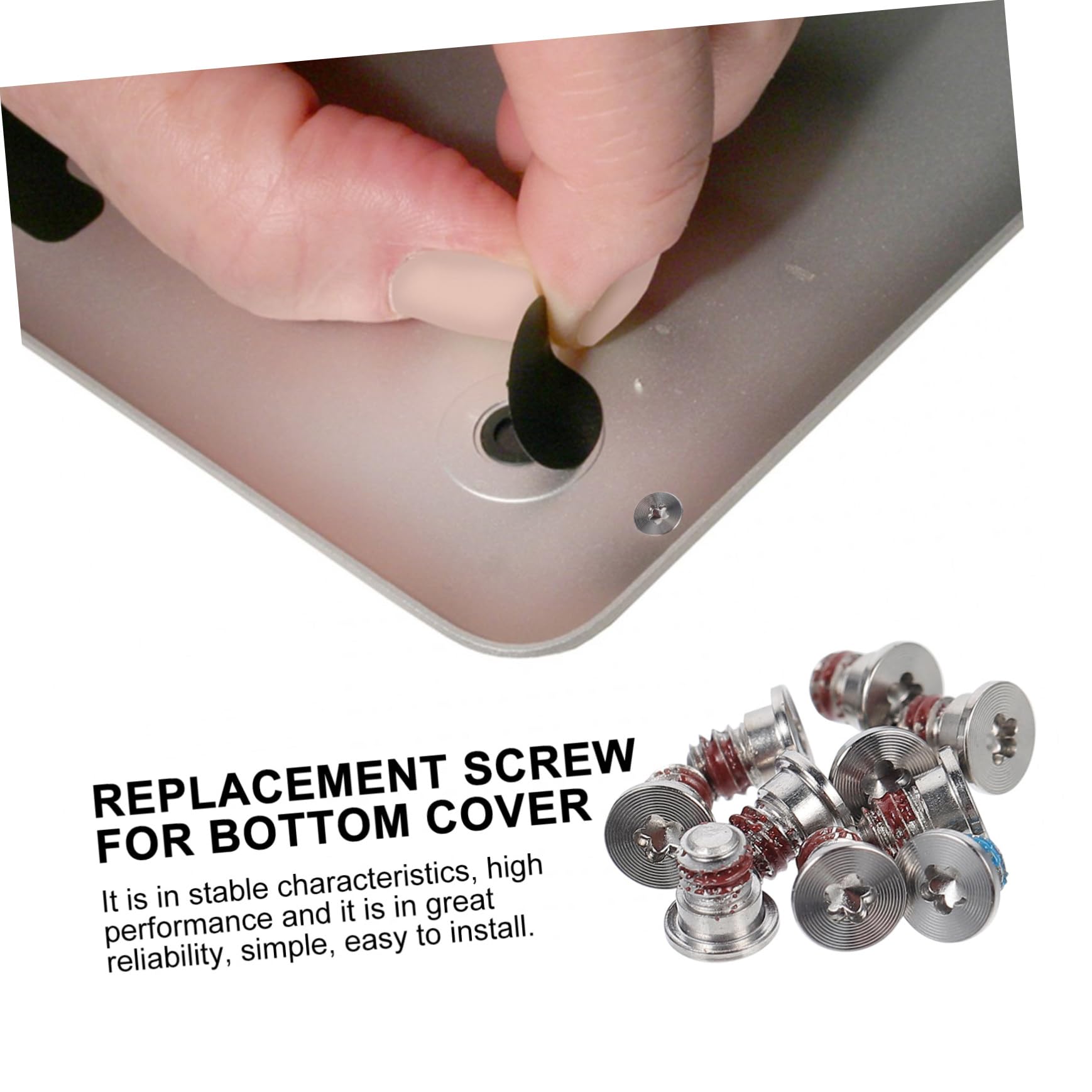 BUTIFULSIC Laptop Replacement Screw Set - Computer Bottom Cover Screws, Alloy Laptop Case Screws, Replacement Accessories for Laptop Repair and Maintenance