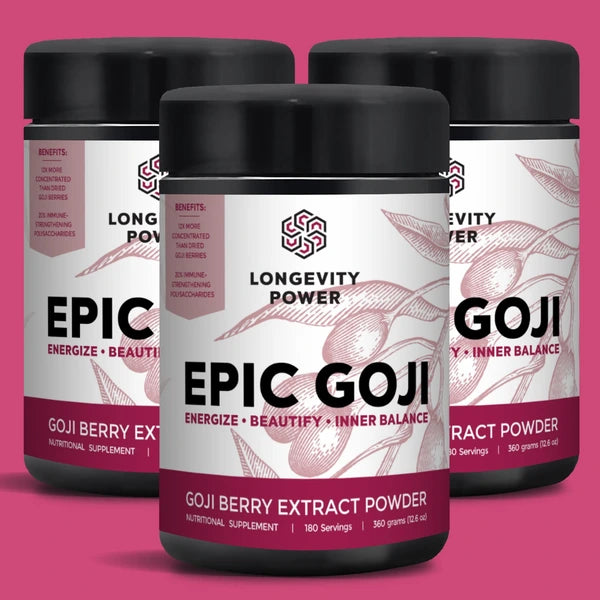 Epic Goji Berries - Organic Dried Superfood for Energy & Immunity Boost - Perfect for Smoothies, Snacks & Healthy Recipes